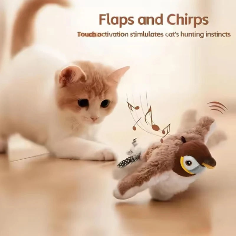 PawMotion Electric Flapping Bird Cat Toy