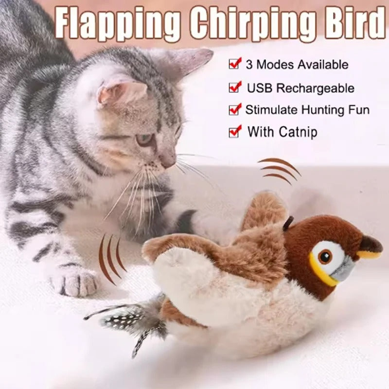 PawMotion Electric Flapping Bird Cat Toy