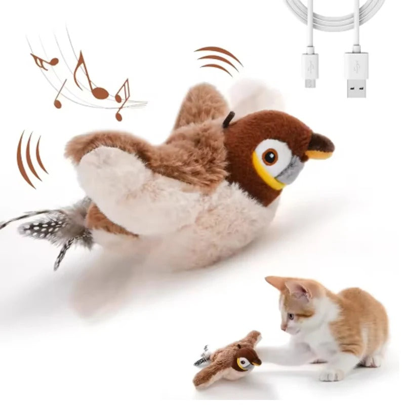PawMotion Electric Flapping Bird Cat Toy
