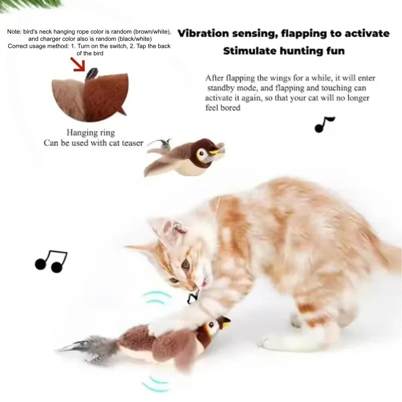 PawMotion Electric Flapping Bird Cat Toy