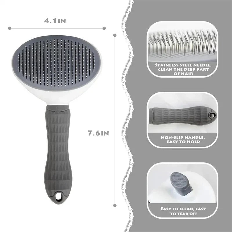 PawMotion Self-Cleaning Pet Hair Brush